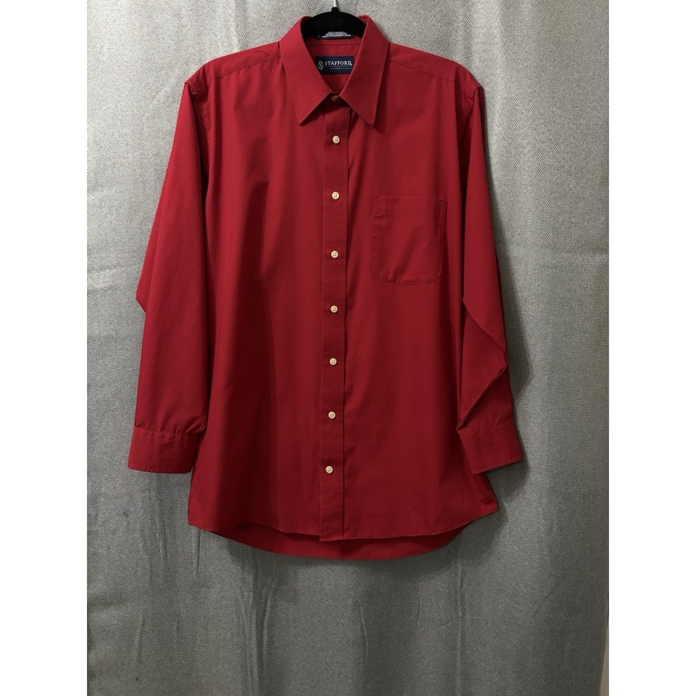 Men's Stafford long sleeve shirt neck size 15 1/2 Sleeve 32-33